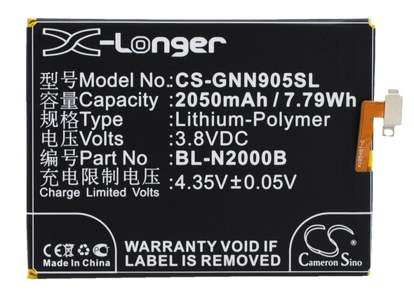 Battery for BLU D980L VIVO AIR GIONEE ELIFE S5.1